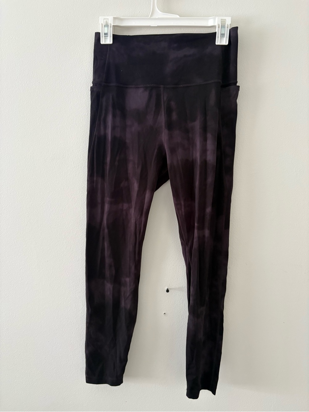 CRZ YOGA Black Tie-Dye High-Waist Kids Leggings